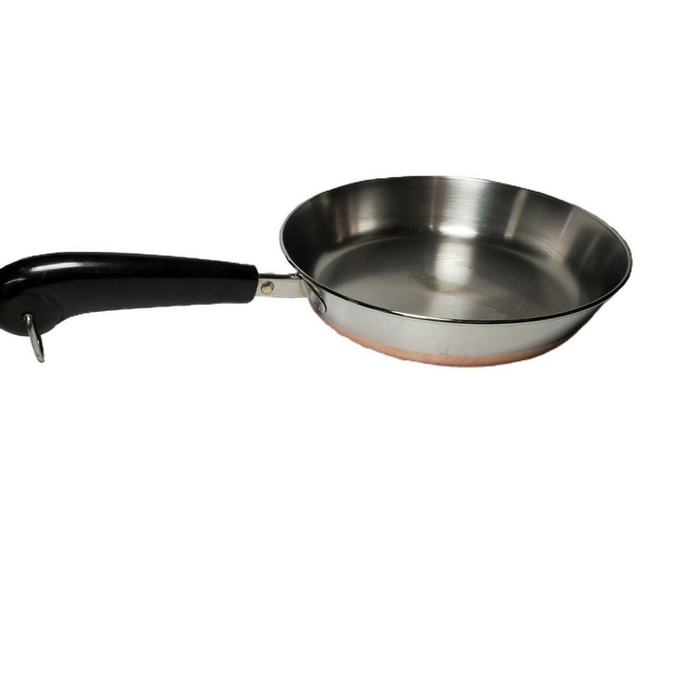 1801 Revere Ware 9" Skillet, Rome NY Copper‎ Clad Pan NO LID